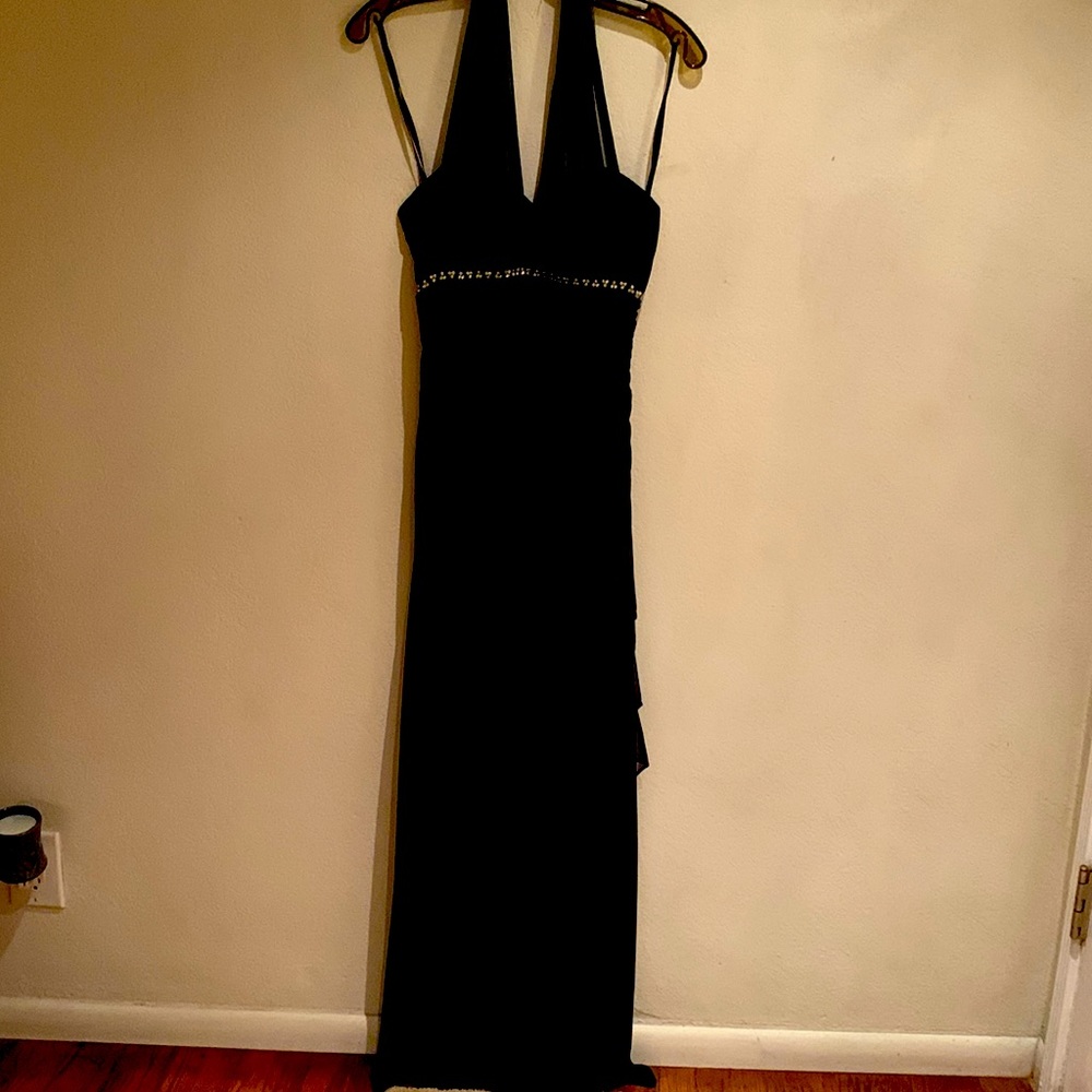 Women’s black evening gown